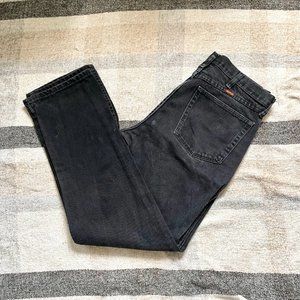 Vintage 1990s Rustler High Rise Straight Leg Jeans Black